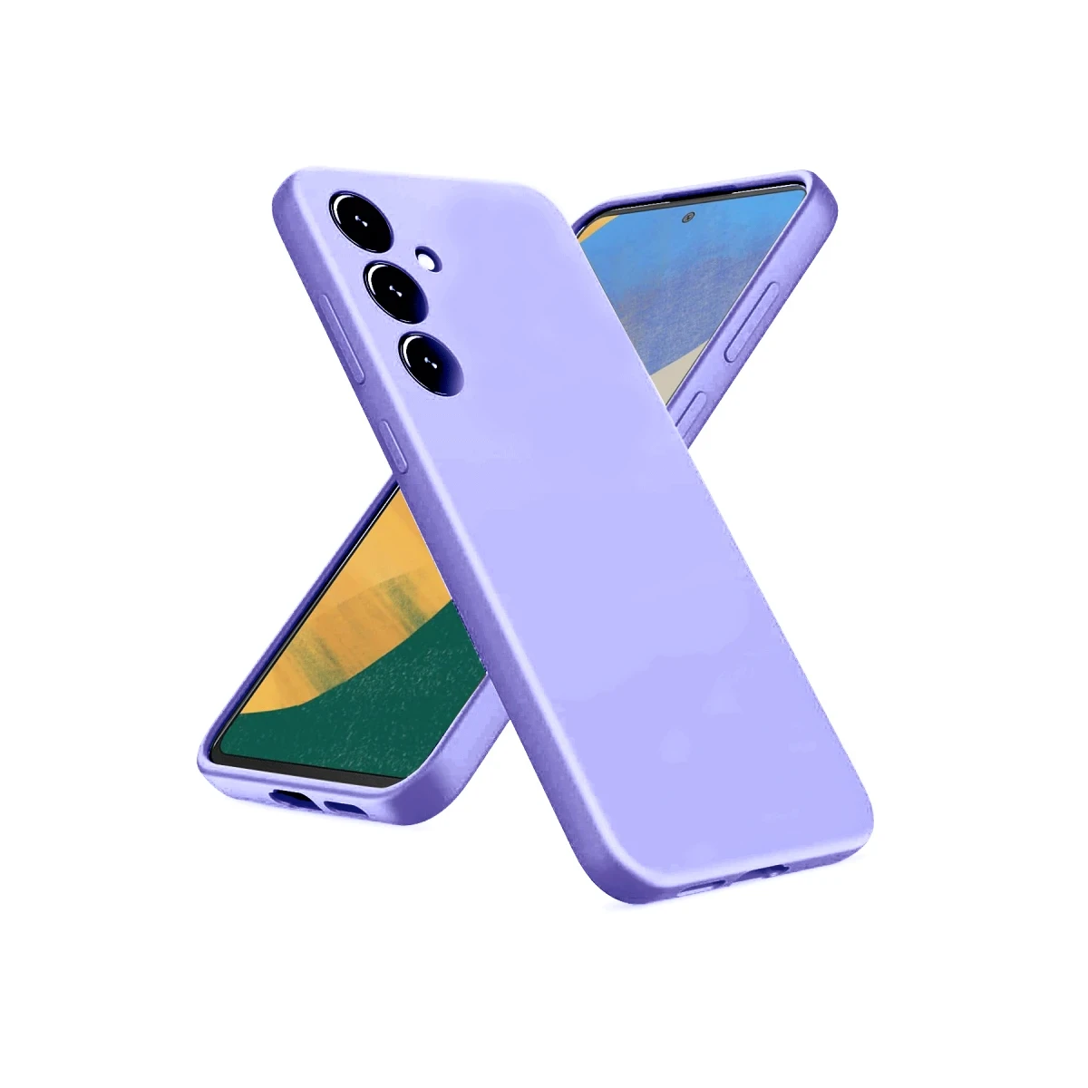 Samsung Galaxy A36 Kılıf Nano içi Kadife Silikon - Lila
