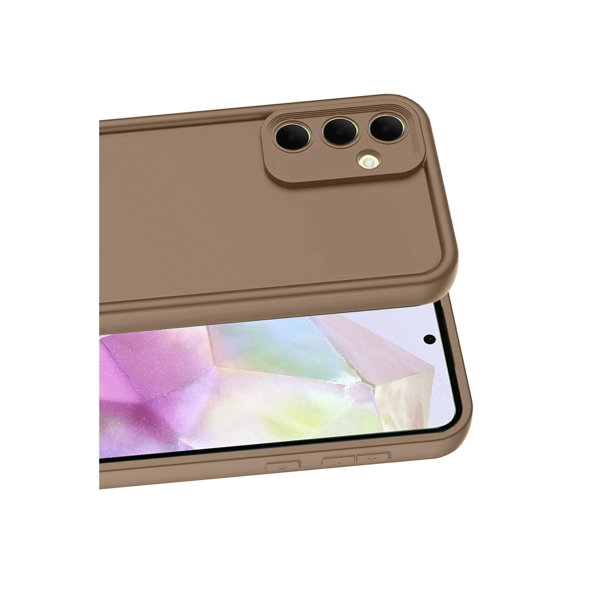 Samsung Galaxy A56 Kılıf Viera Silikon - Kahverengi