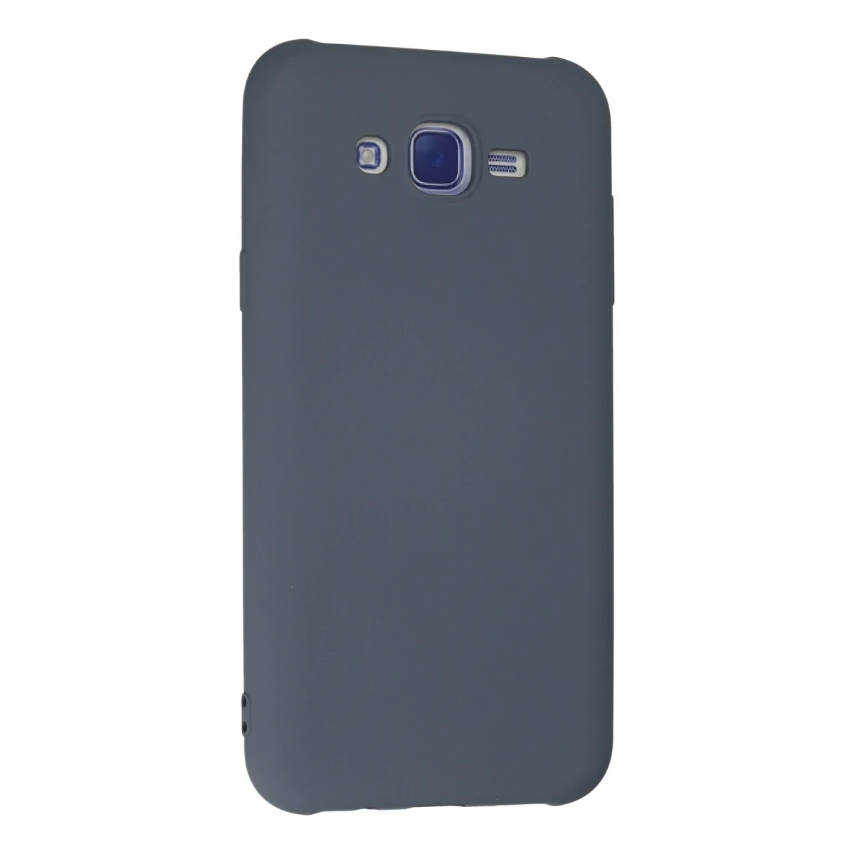 Samsung Galaxy J7 Kılıf Nano içi Kadife Silikon - Gri