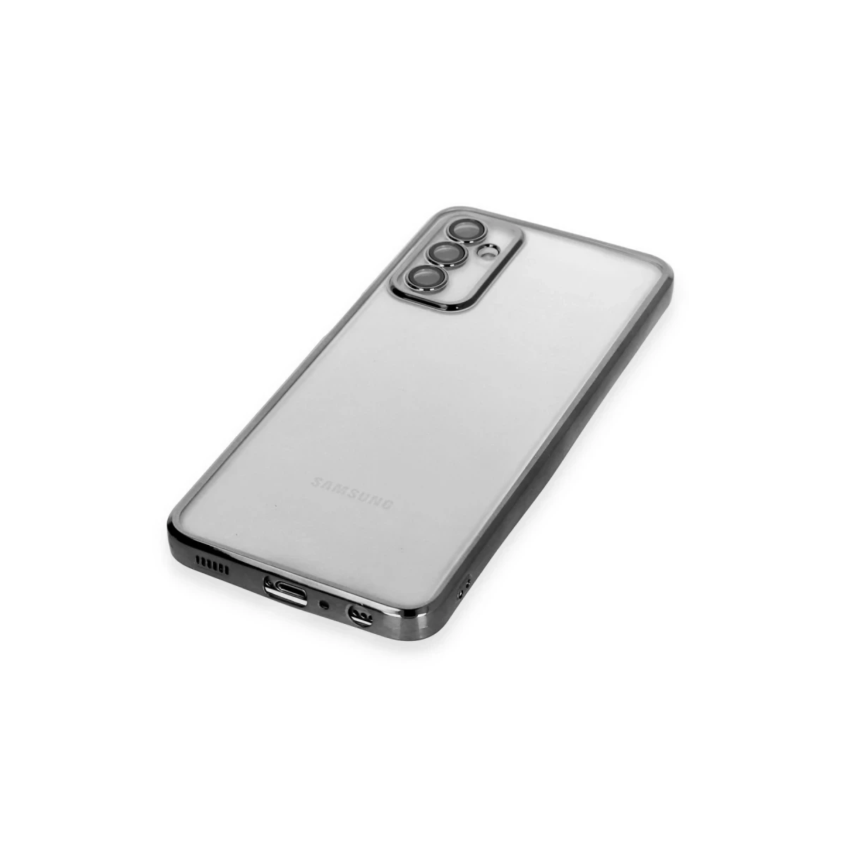 Samsung Galaxy M23 Kılıf Razer Lensli Silikon - Siyah