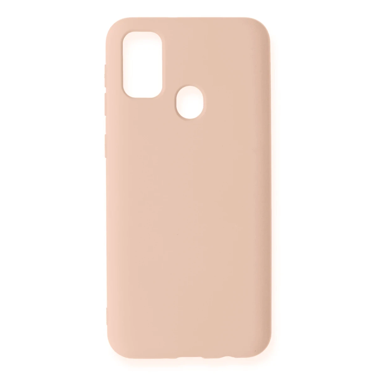 Samsung Galaxy M31 Kılıf Nano içi Kadife Silikon - Pudra