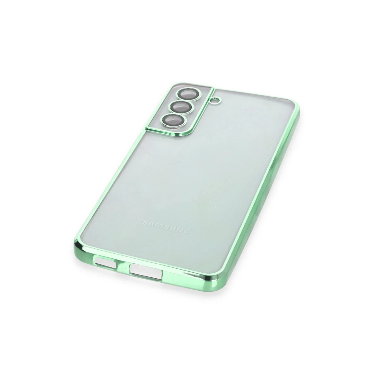 Samsung Galaxy S21 FE Kılıf Razer Lensli Silikon - Yeşil