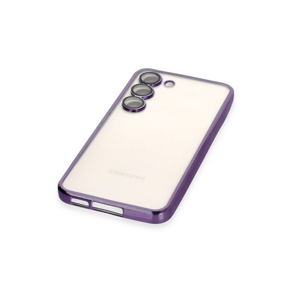 Samsung Galaxy S23 Kılıf Razer Lensli Silikon - Mor