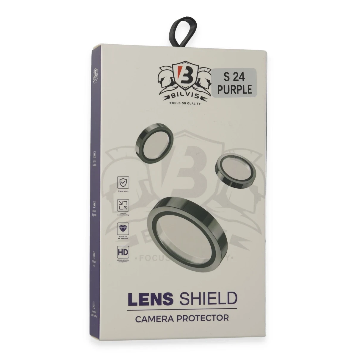 Samsung Galaxy S24 Bilvis Titan Kamera Lens - Derin Mor