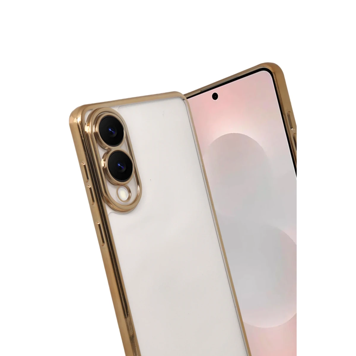 Samsung Galaxy S25 Edge Razer Lensli Silikon - Gold