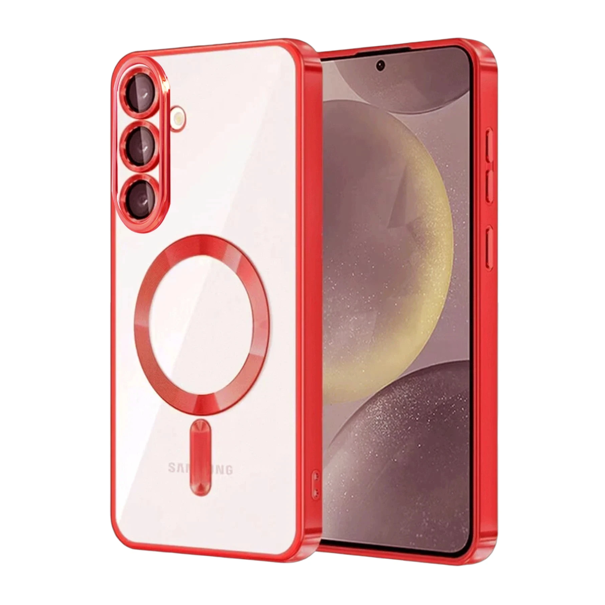 Samsung Galaxy S25 FE Kross Magneticsafe Kapak - Kırmızı