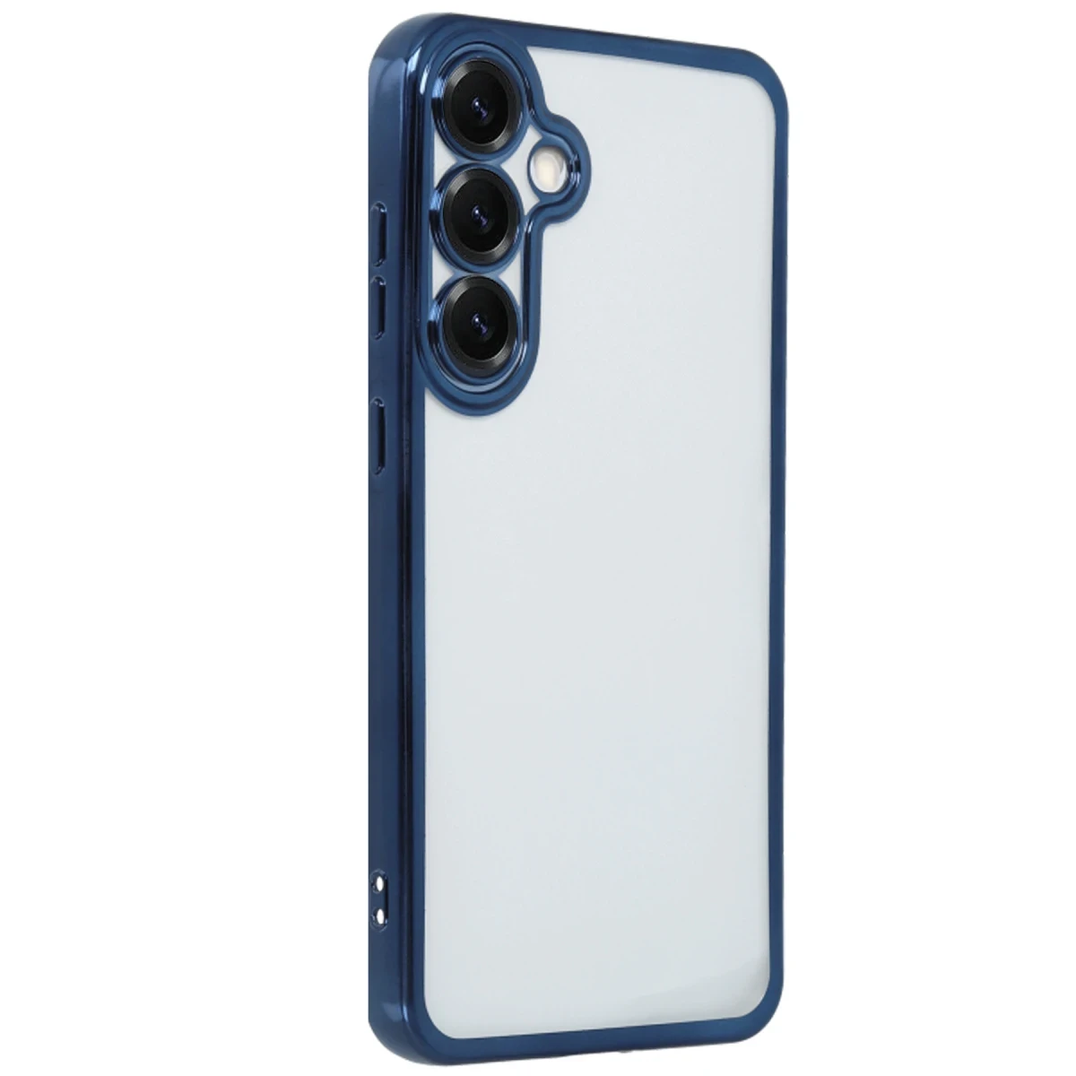 Samsung Galaxy S25 Kılıf Razer Lensli Silikon - Lacivert