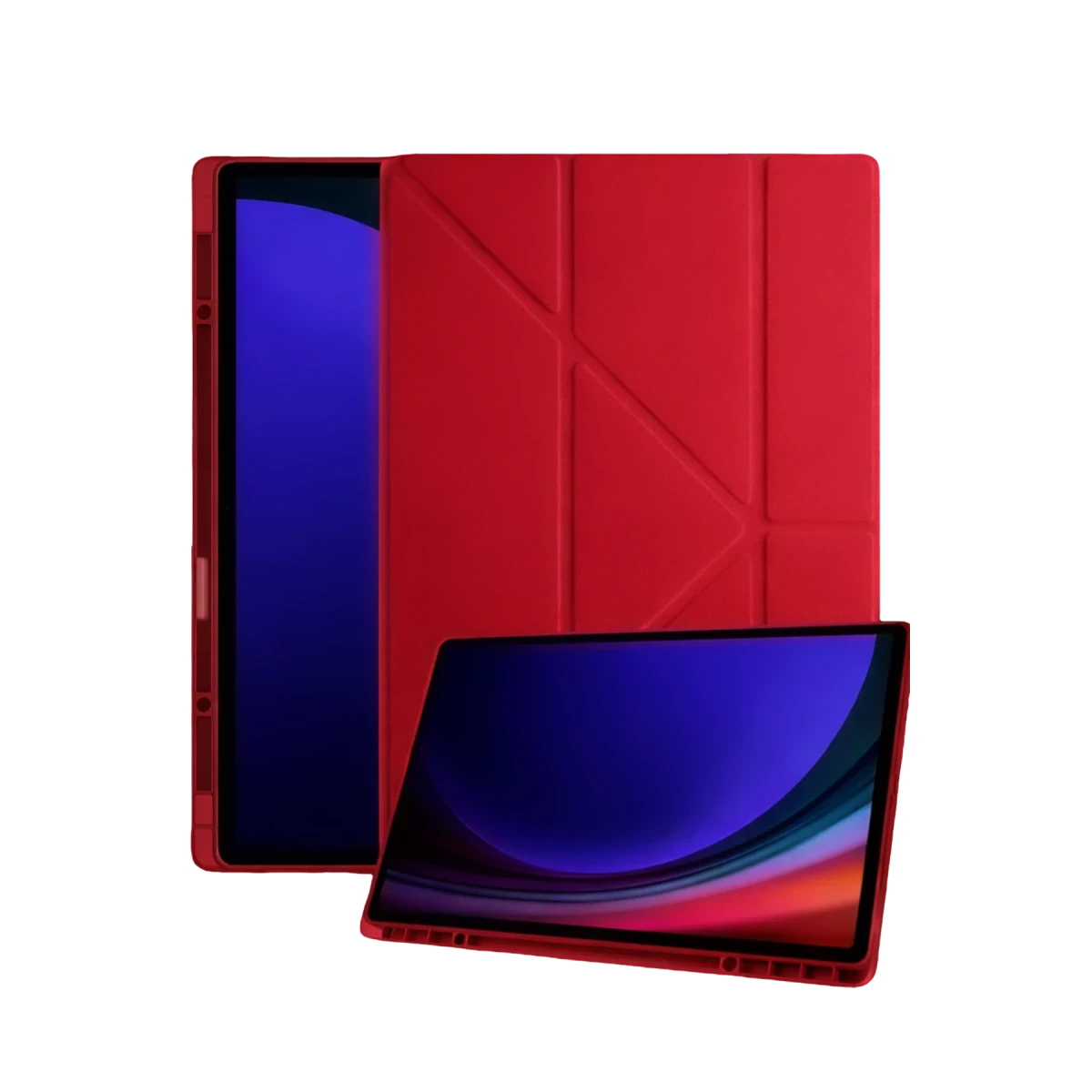 Samsung Galaxy Tab A11 Kalemlikli Mars Tablet Kılıfı - Kırmızı