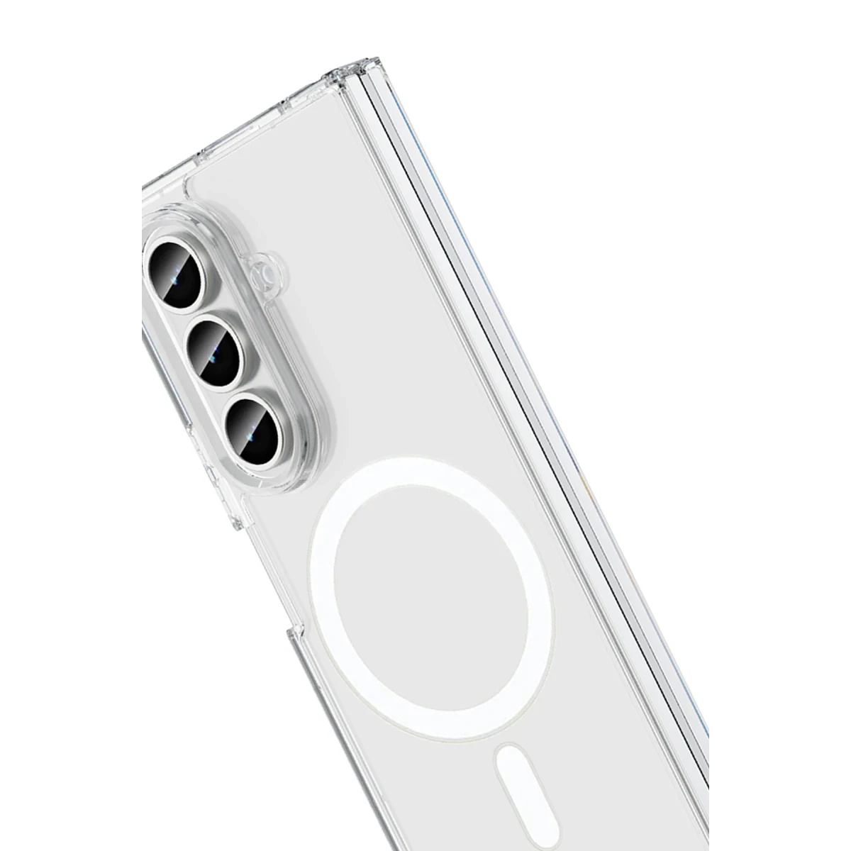 Samsung Galaxy Z Fold 7 Kılıf Magneticsafe Şeffaf Silikon - Şeffaf