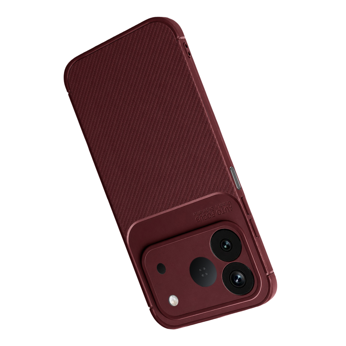 Tecno Spark 50 4G Auto Focus Karbon Kapak - Bordo