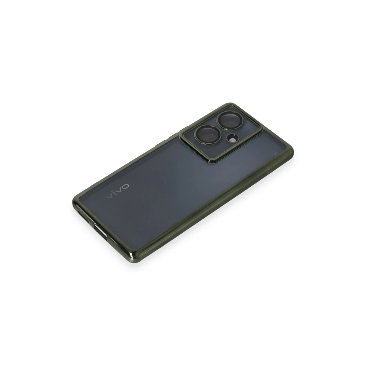 Vivo V29 Lite Kılıf Razer Lensli Silikon - Yeşil