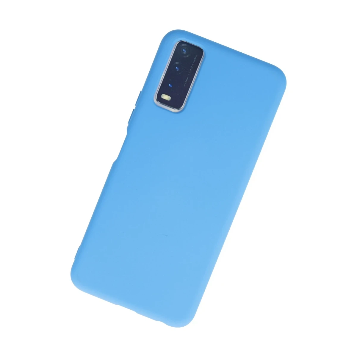 Vivo Y11S Kılıf Nano içi Kadife Silikon - Mavi