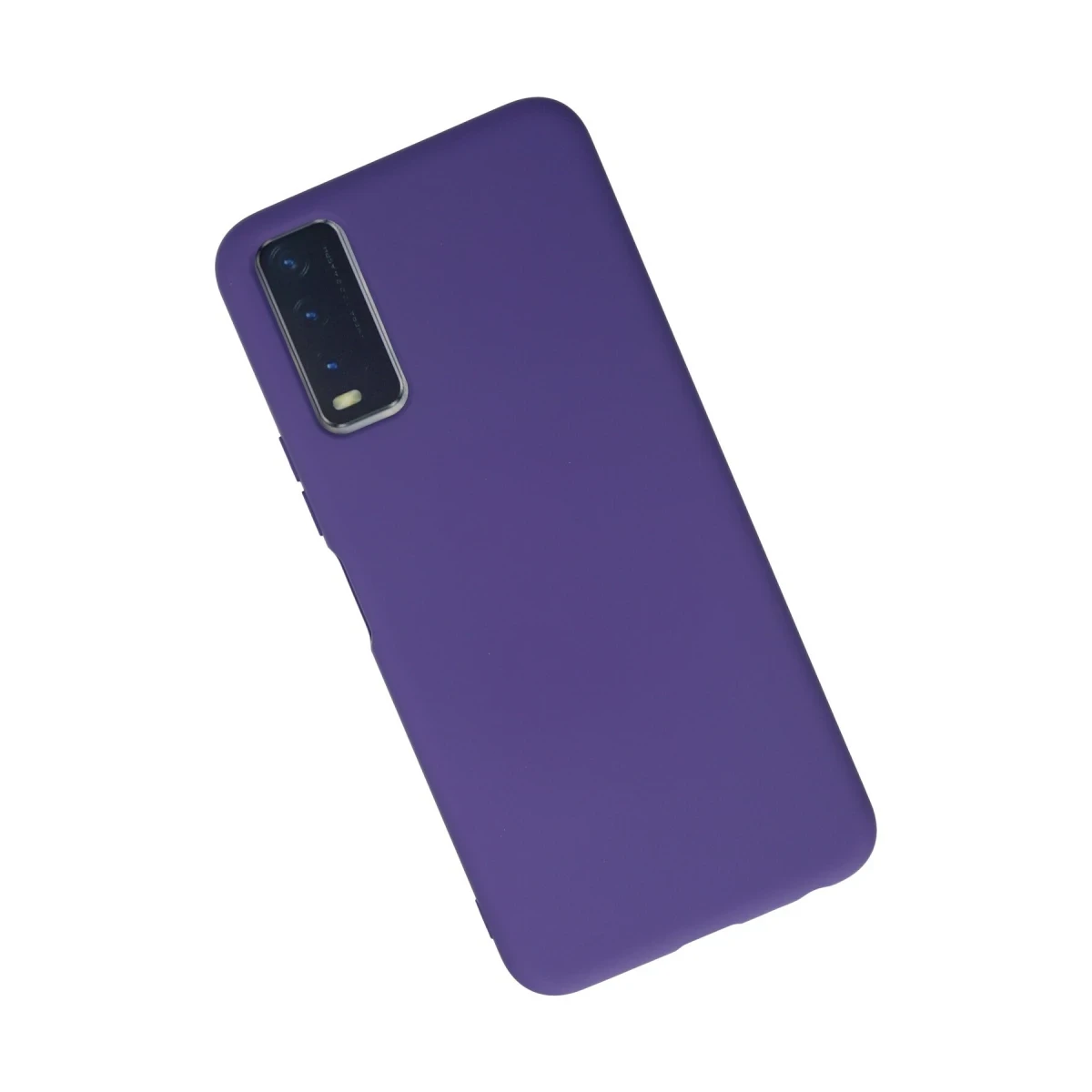Vivo Y11S Kılıf Nano içi Kadife Silikon - Mor