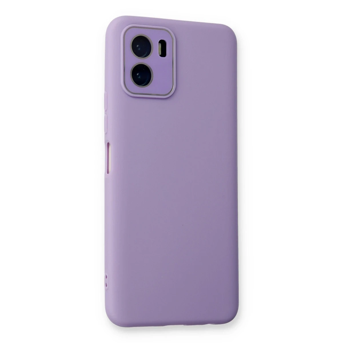 Vivo Y15S Kılıf Lansman Glass Kapak - Lila