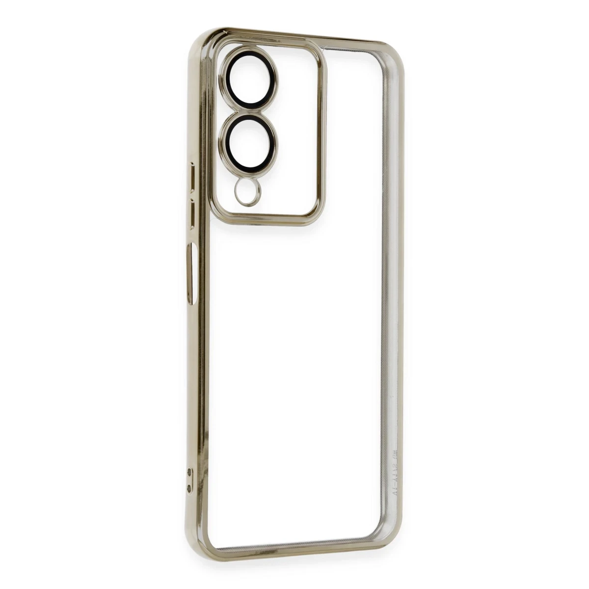 Vivo Y17S Kılıf Razer Lensli Silikon - Gold
