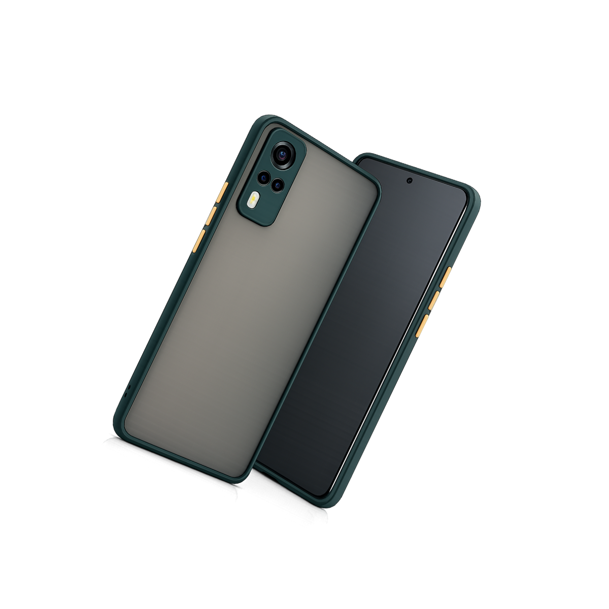 Vivo Y53S Kılıf Montreal Silikon Kapak - Yeşil