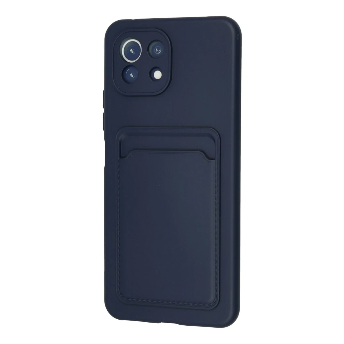 Xiaomi Mi 11 Kılıf Kelvin Kartvizitli Silikon - Lacivert