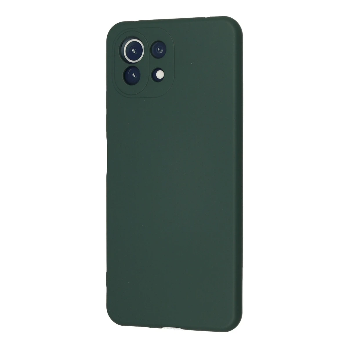 Xiaomi Mİ 11 Lite Kılıf Nano içi Kadife Silikon - Koyu Yeşil