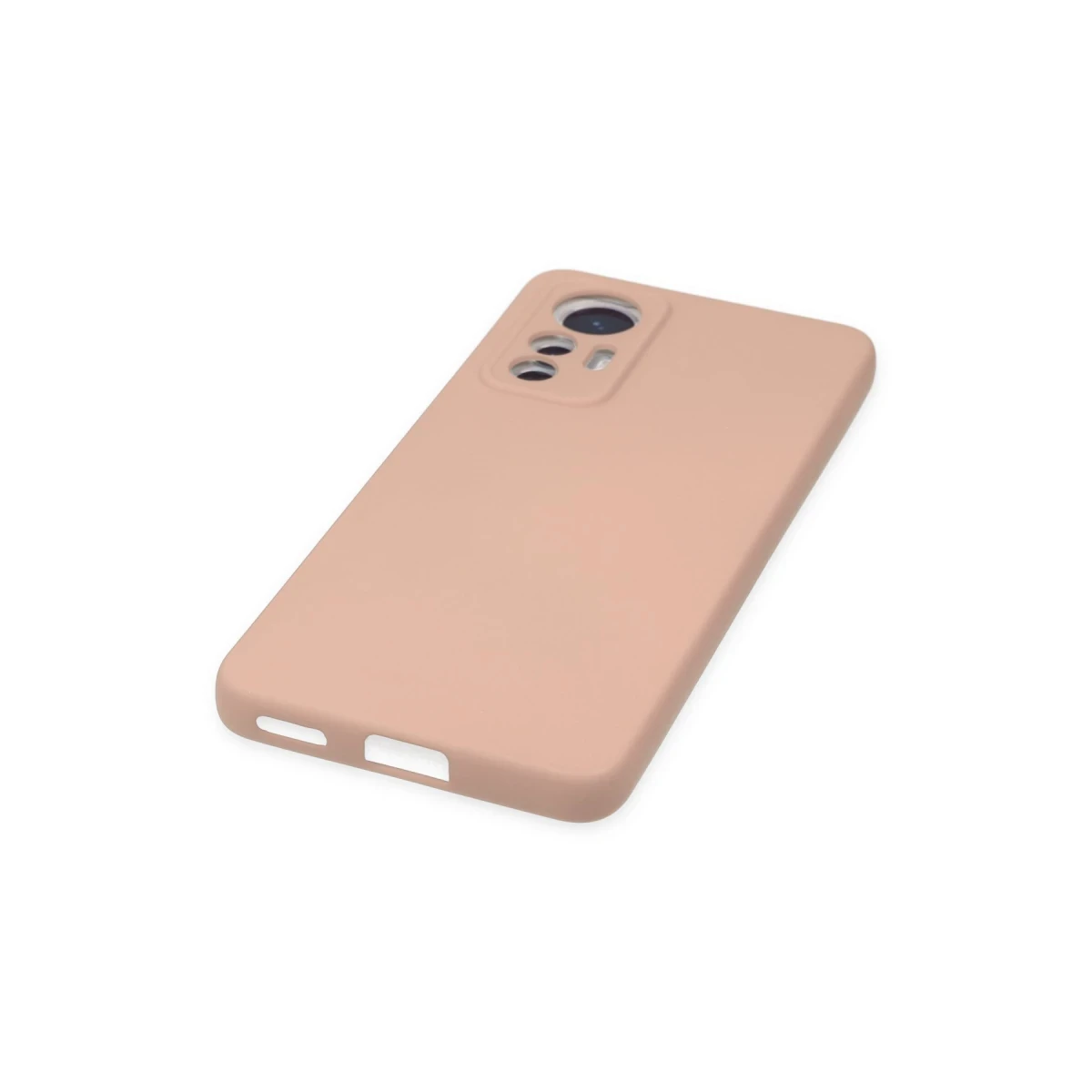 Xiaomi Mi 12 Lite Kılıf Nano içi Kadife Silikon - Pudra