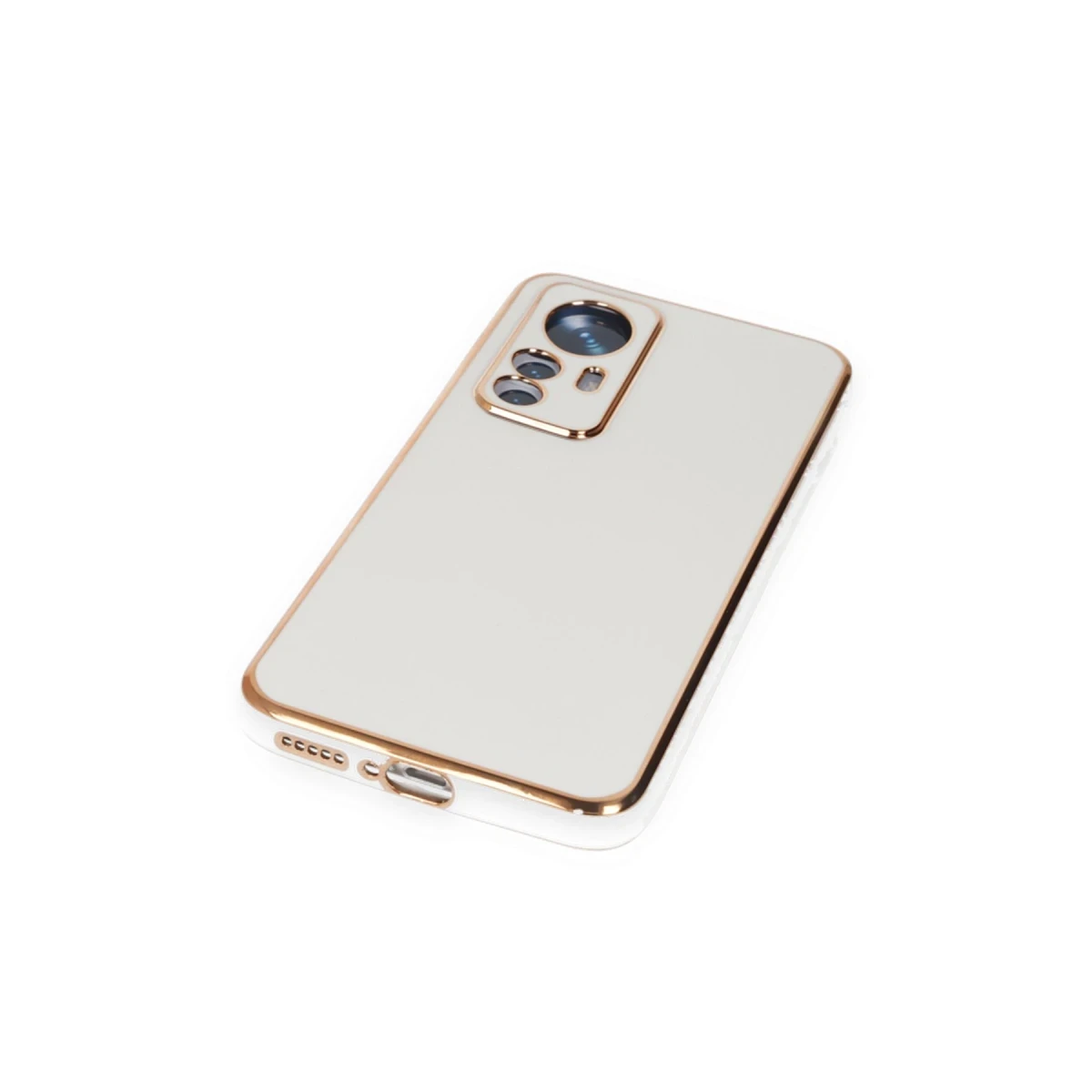 Xiaomi Mi 12T Pro Kılıf Volet Silikon - Beyaz