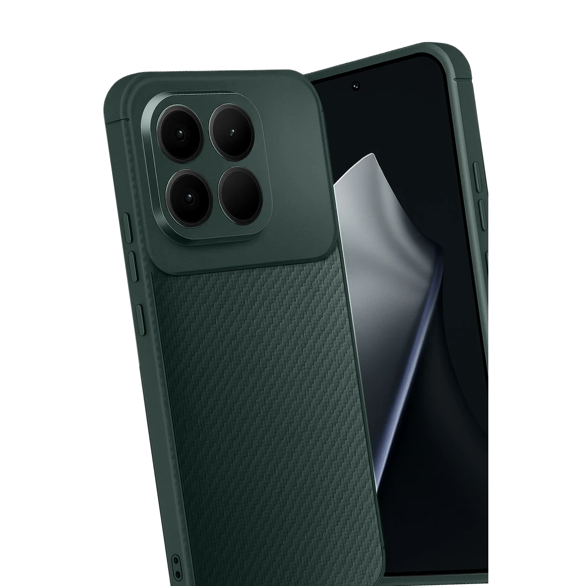 Xiaomi Mi 15T Auto Focus Karbon Kapak - Koyu Yeşil