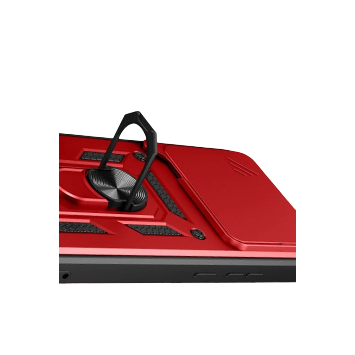 Xiaomi Mi 15T Pro Pars Lens Yüzüklü Silikon - Kırmızı