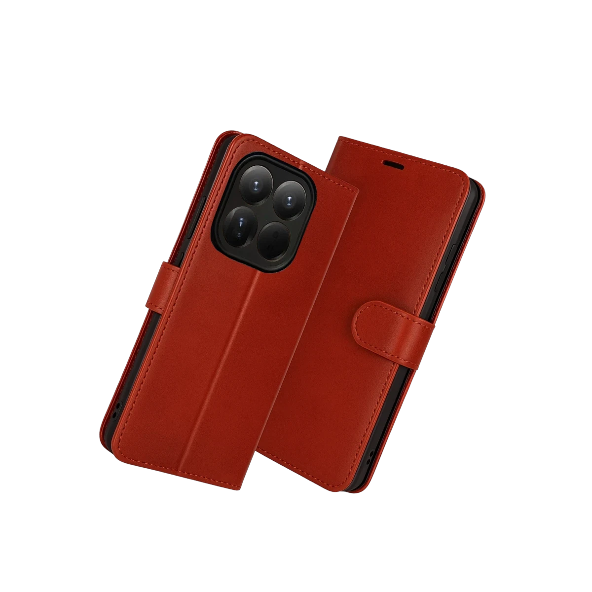 Xiaomi Mi 15T Trend S Plus Kapaklı Kılıf - Kırmızı