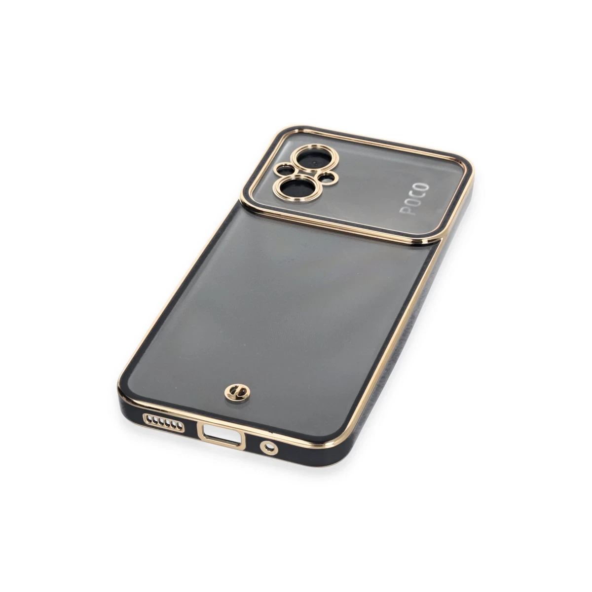 Xiaomi Poco M5 Kılıf Liva Lens Silikon - Siyah
