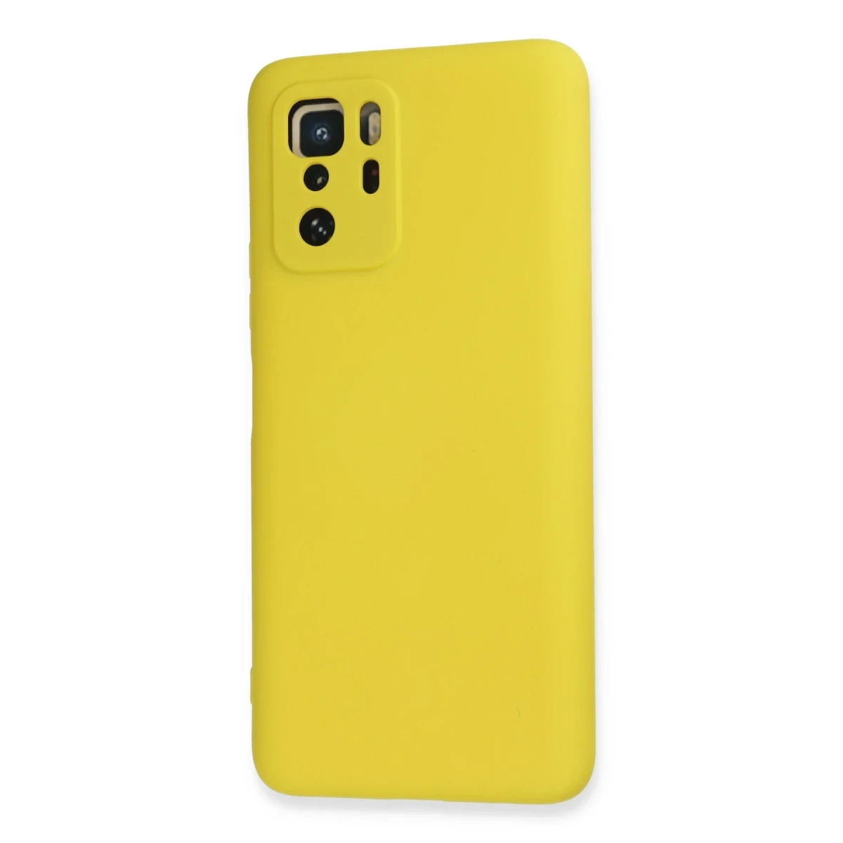 Xiaomi Poco X3 GT Kılıf Nano içi Kadife Silikon - Sarı