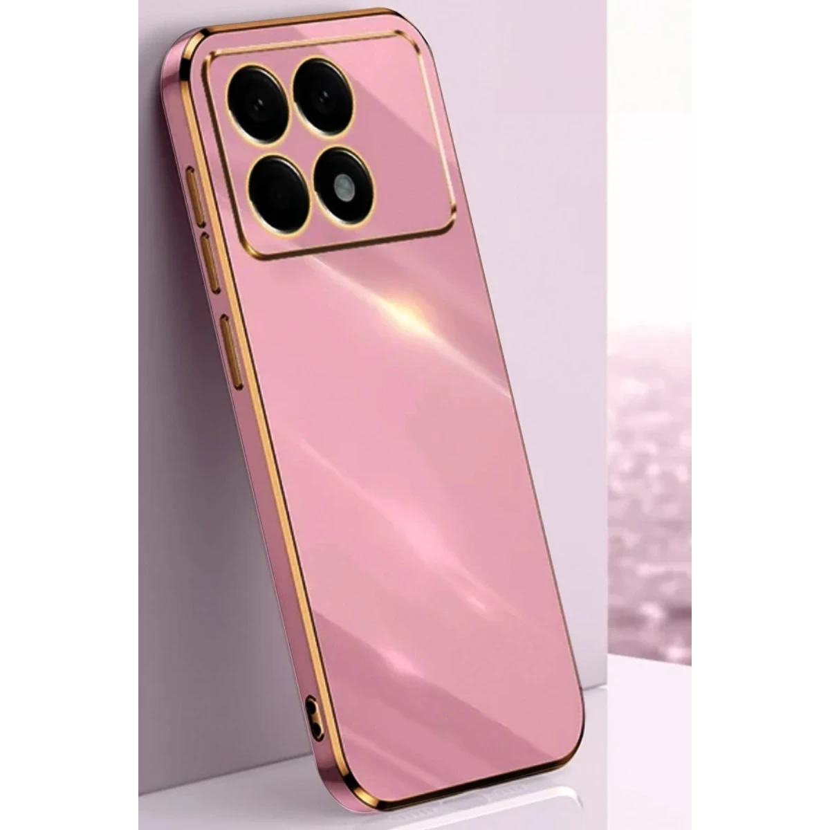 Xiaomi Poco X6 Pro Kılıf Volet Silikon - Mor