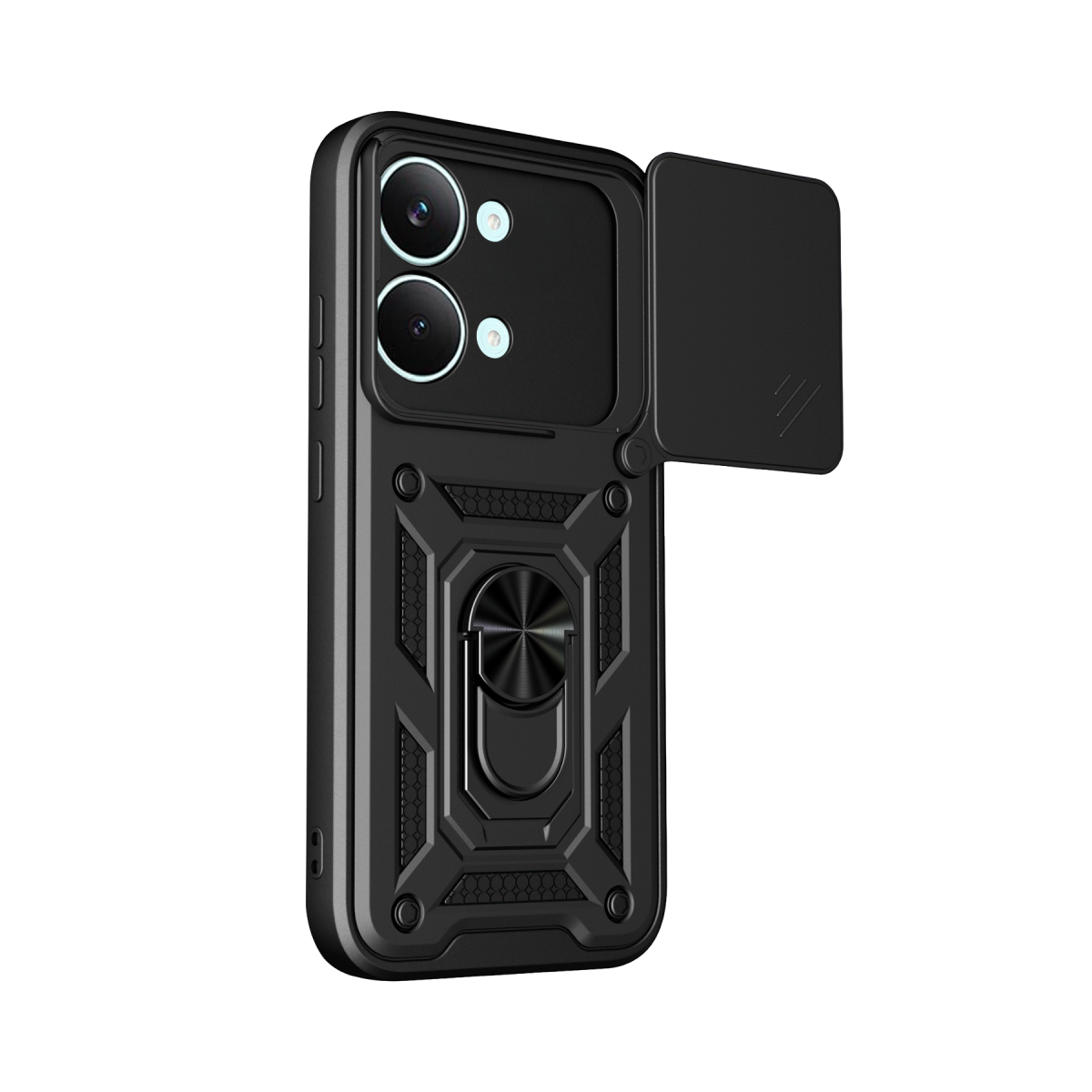 Xiaomi Poco X8 Pro Max Pars Lens Yüzüklü Silikon - Siyah