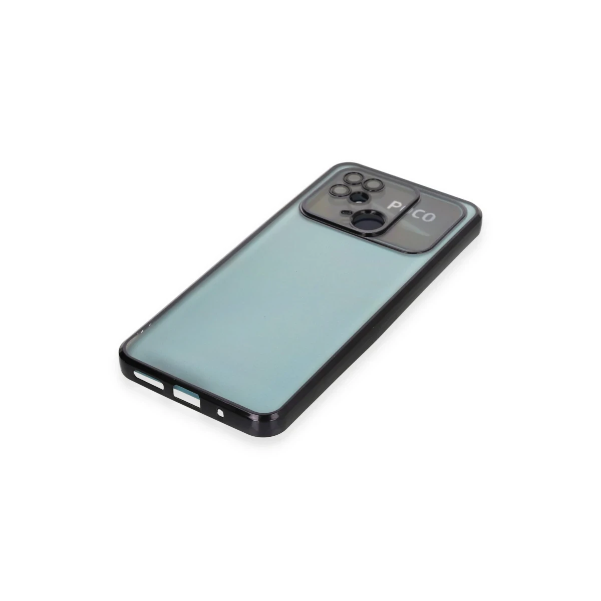 Xiaomi Redmi 10C Kılıf Razer Lensli Silikon - Siyah