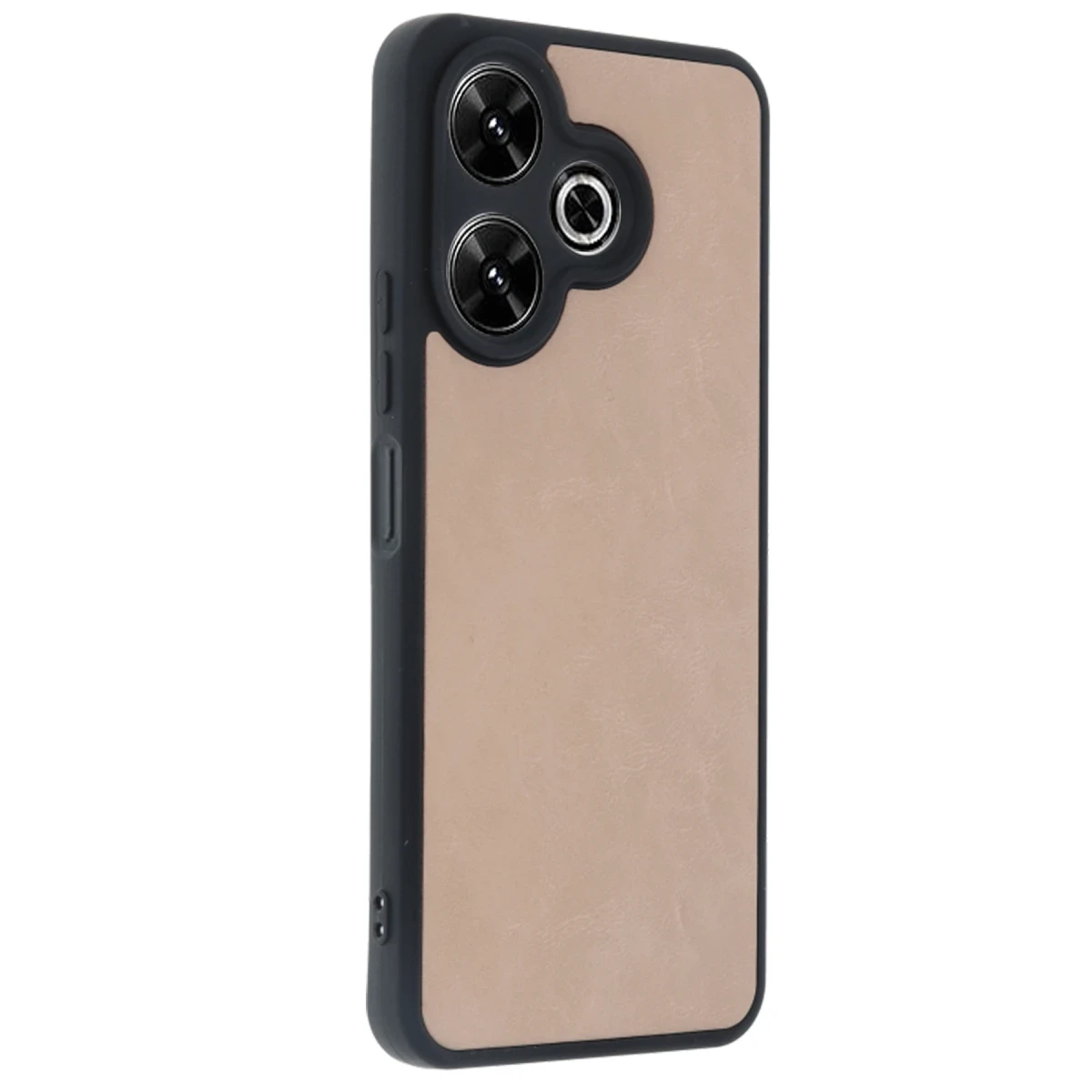 Xiaomi Redmi 13 4G Kılıf Aras Deri Kapak - Pudra
