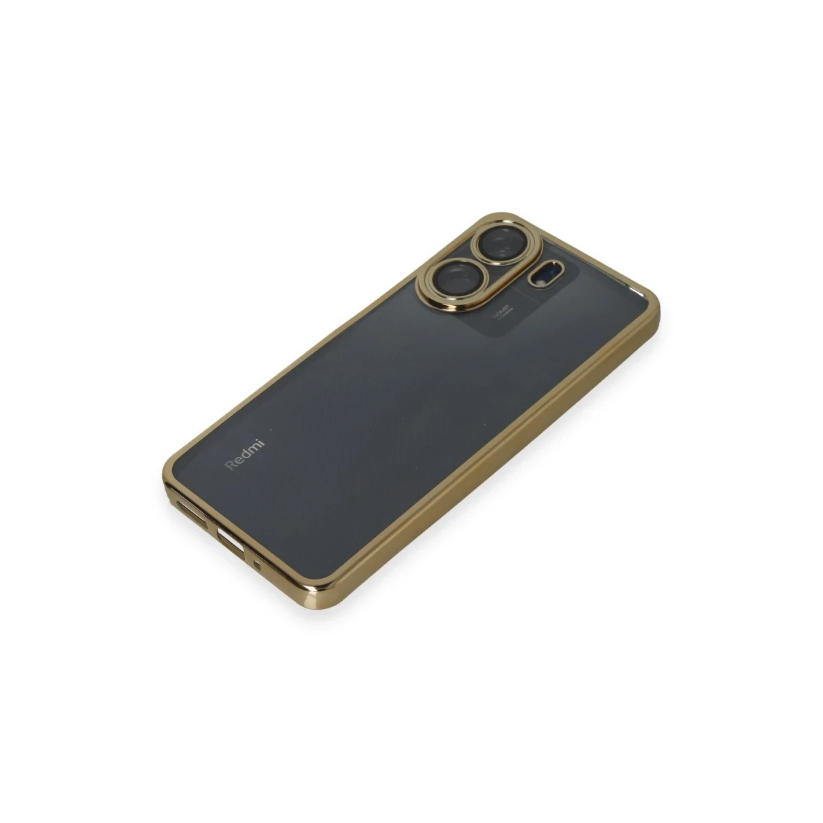 Xiaomi Redmi 13C Kılıf Razer Lensli Silikon - Gold