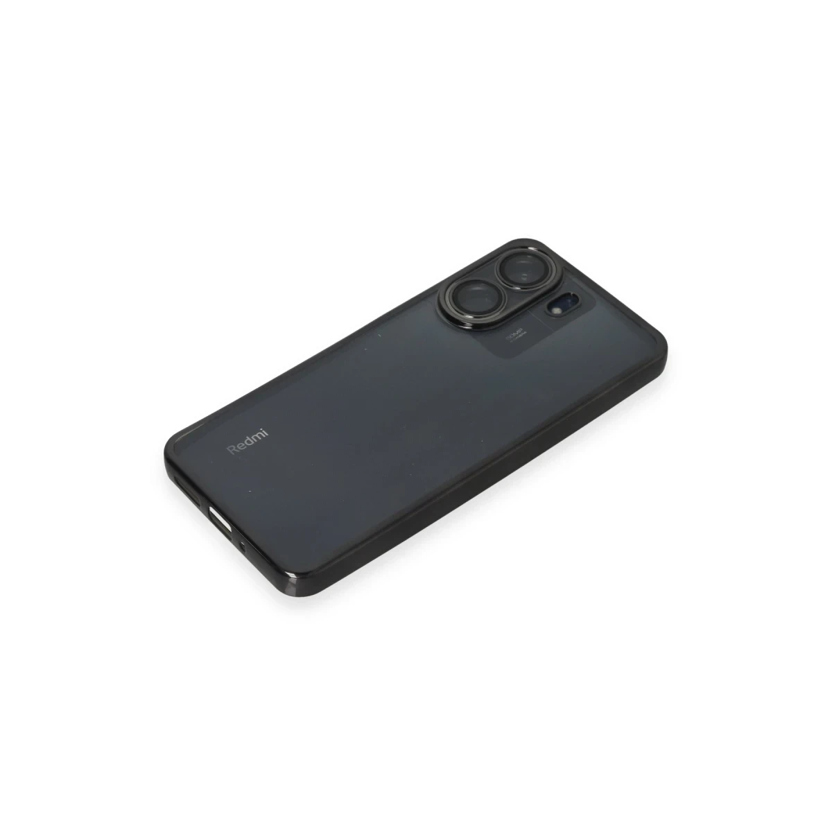 Xiaomi Redmi 13C Kılıf Razer Lensli Silikon - Siyah