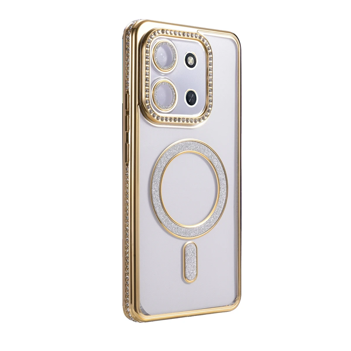 Xiaomi Redmi 15C 4G Joke Simli Magneticsafe Kılıf - Gold