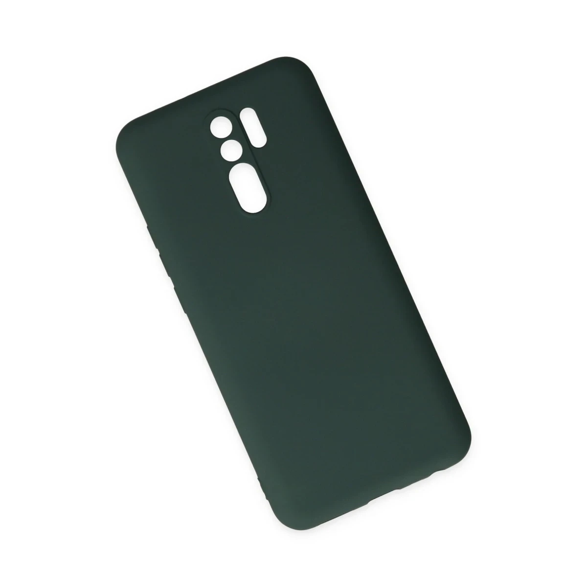 Xiaomi Redmi 9 Kılıf Nano içi Kadife Silikon - Koyu Yeşil