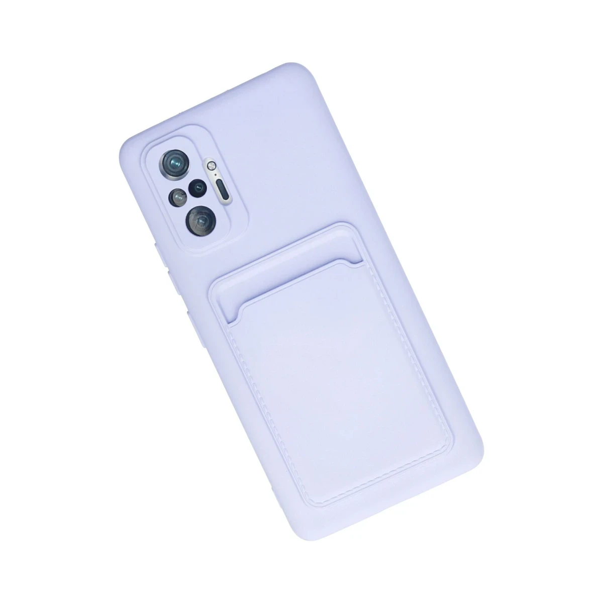 Xiaomi Redmi Note 10 Pro Kılıf Kelvin Kartvizitli Silikon - Lila