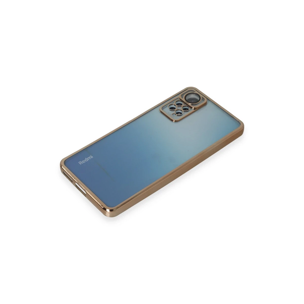Xiaomi Redmi Note 11 Pro Kılıf Razer Lensli Silikon - Gold