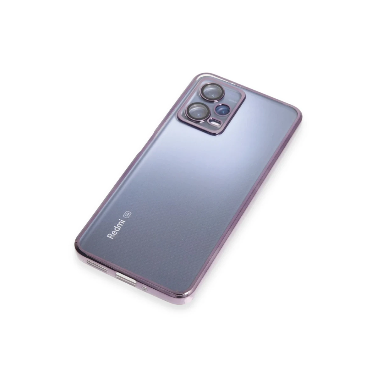 Xiaomi Redmi Note 12 5G Kılıf Razer Lensli Silikon - Mor