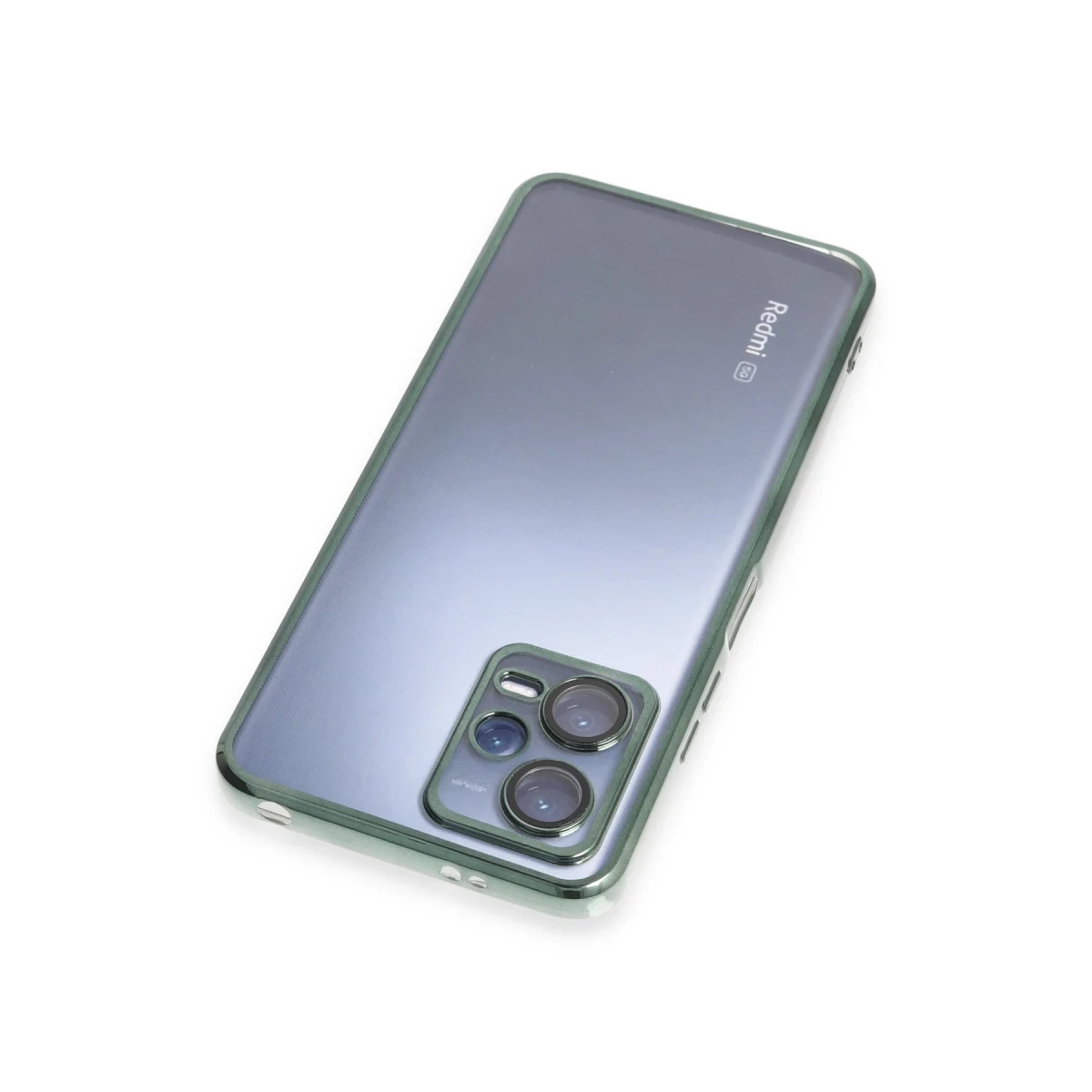 Xiaomi Redmi Note 12 5G Kılıf Razer Lensli Silikon - Yeşil