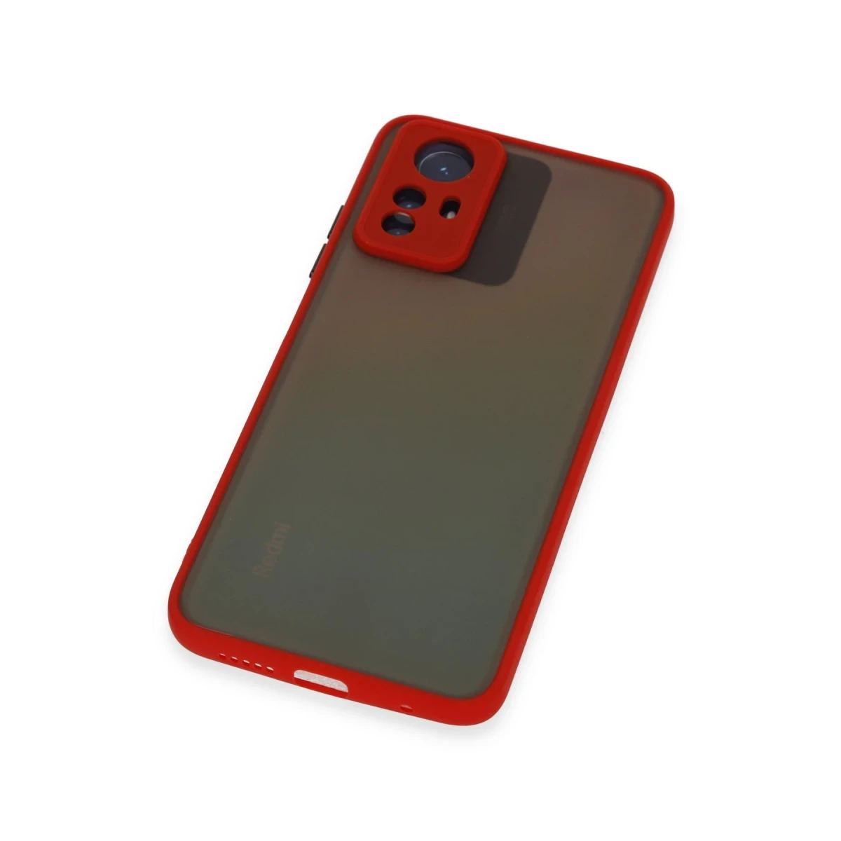Xiaomi Redmi Note 12S Kılıf Montreal Silikon Kapak - Kırmızı