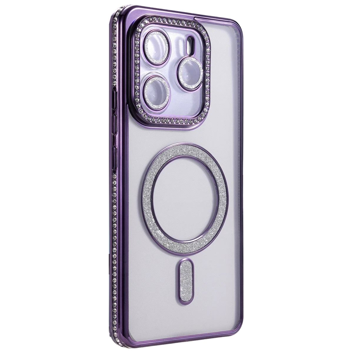 Xiaomi Redmi Note 14 4G Joke Simli Magneticsafe Kılıf - Derin Mor