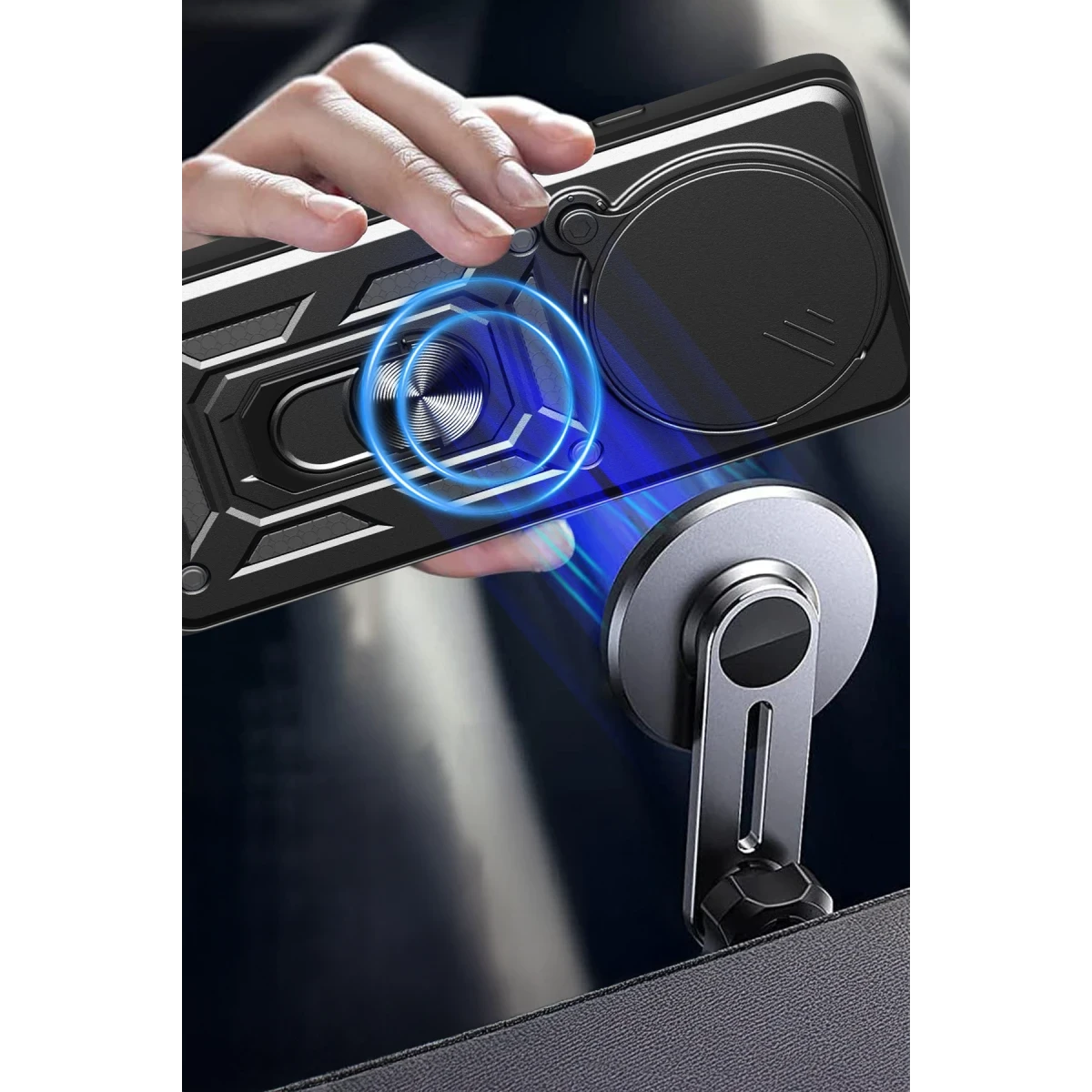 Xiaomi Redmi Note 14 Pro Plus Kılıf Pars Lens Yüzüklü Silikon - Yeşil