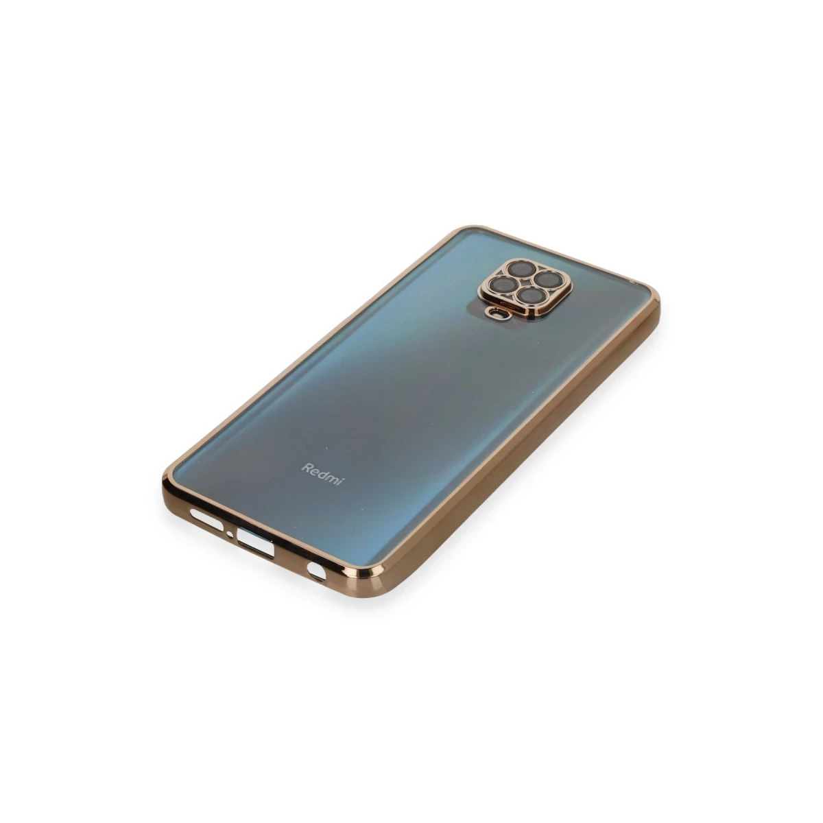 Xiaomi Redmi Note 9 Pro Kılıf Razer Lensli Silikon - Gold
