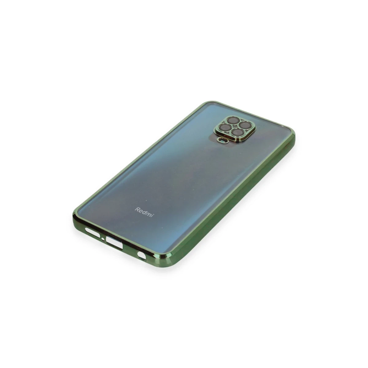 Xiaomi Redmi Note 9 Pro Kılıf Razer Lensli Silikon - Yeşil