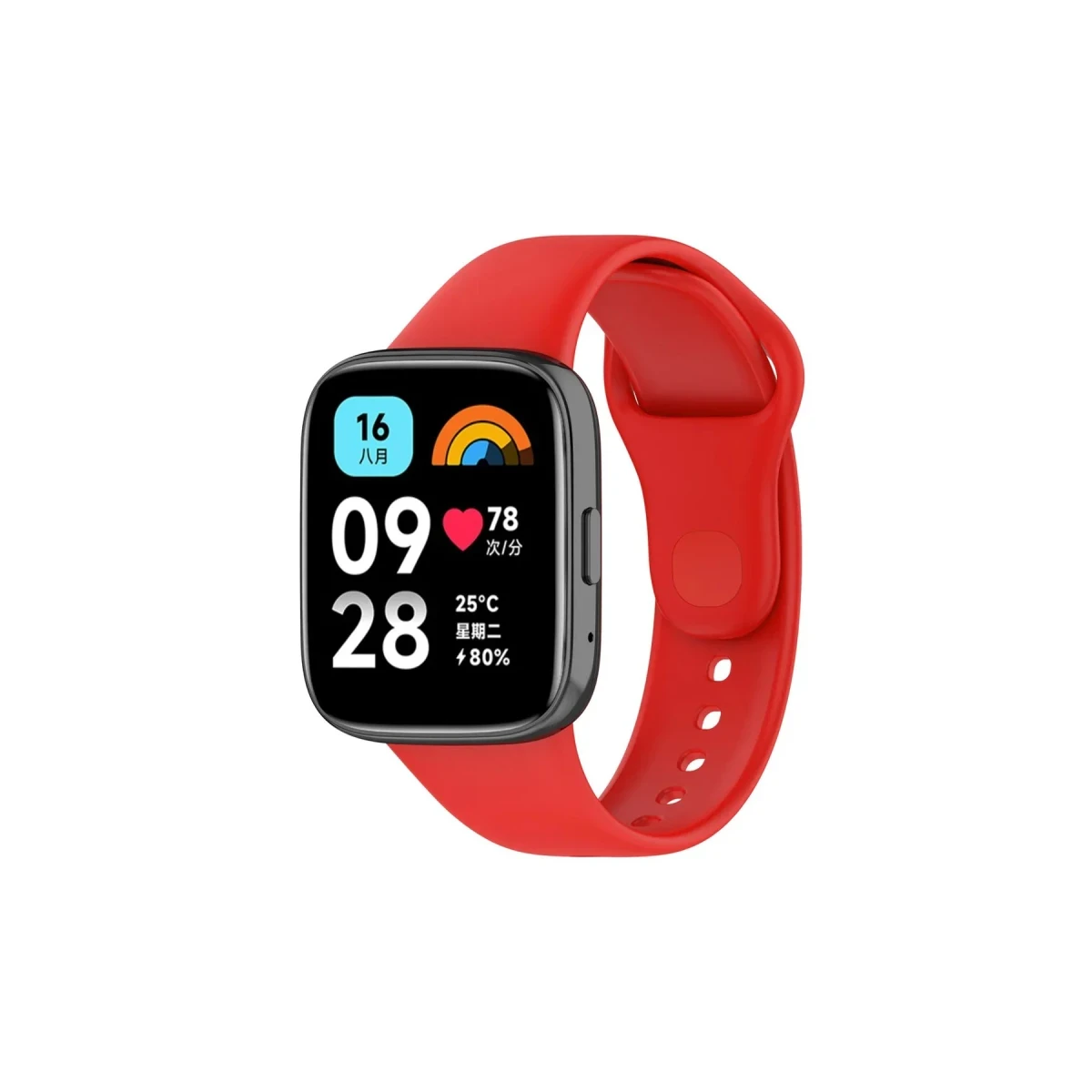Xiaomi Redmi Watch 3 Active Klasik Kordon - Kırmızı