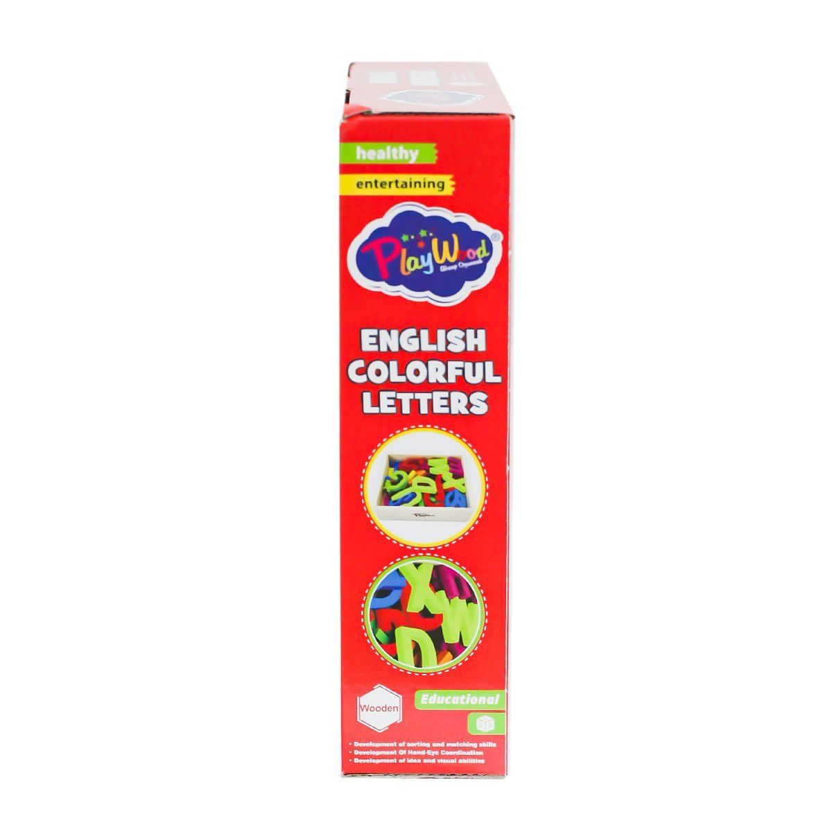 ONY-402 Ahşap Renkli Harfler 33 Parça