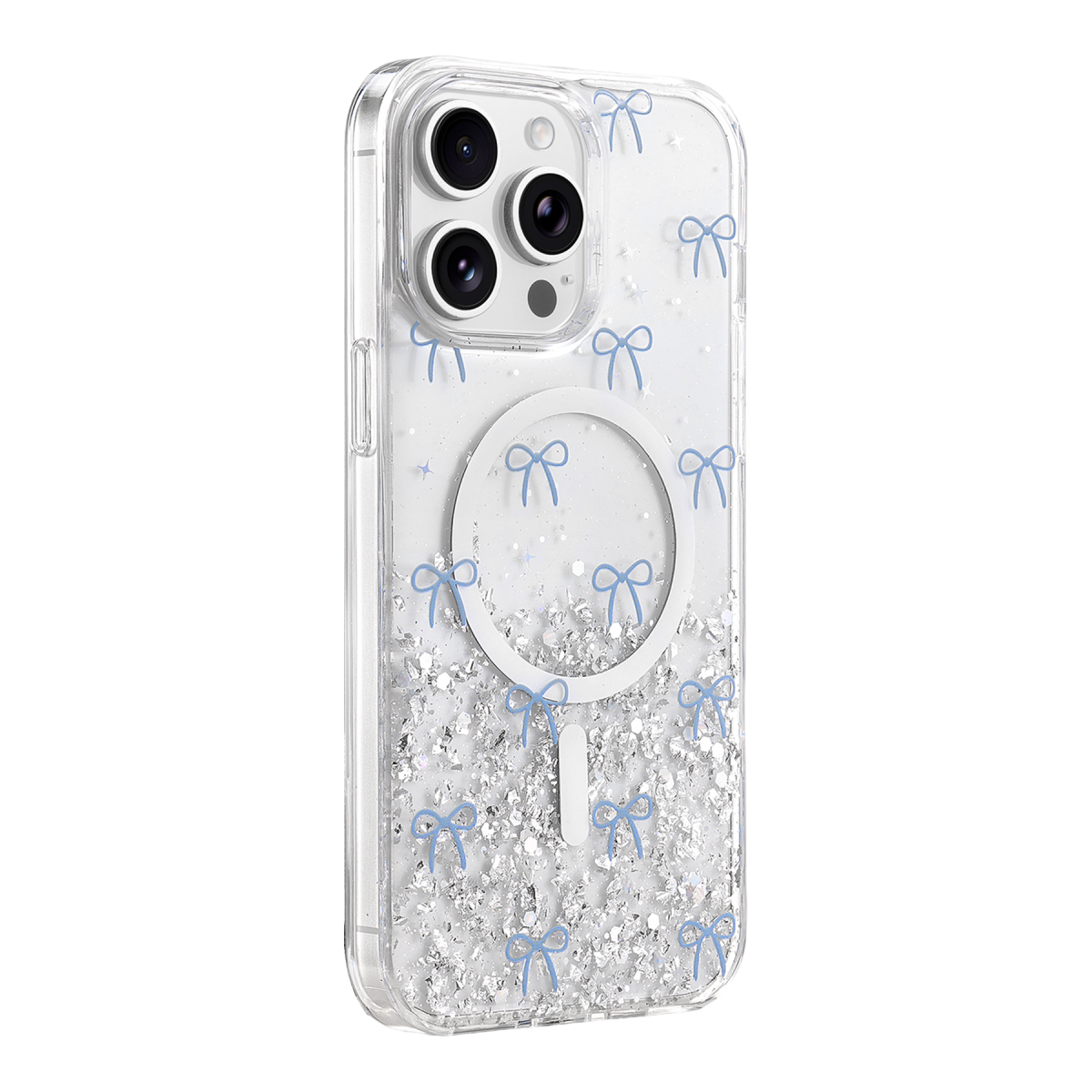 Onegif Apple iPhone 14 Pro Max Misk Simli Magsafe Kapak - Desen 3