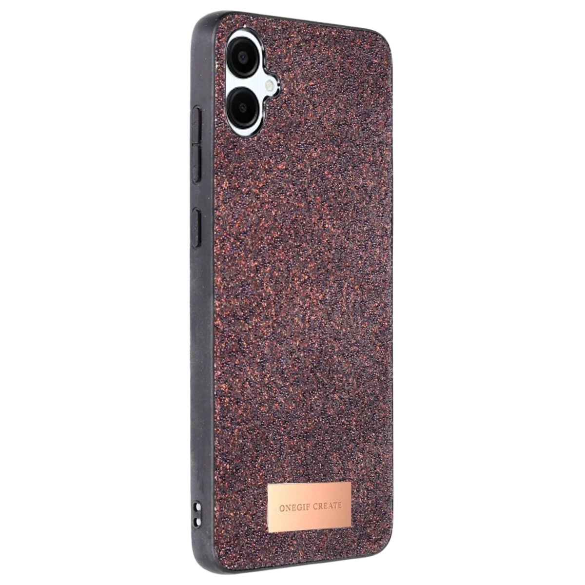 Onegif Samsung Galaxy A06 Bright Simli Kapak - Derin Mor